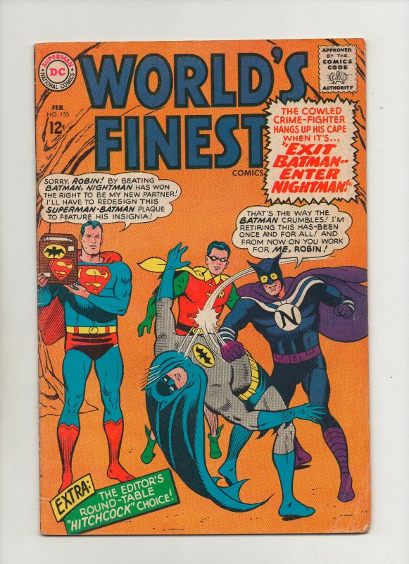 World's Finest #155 (DC Comics, 1966), raw comic book in 7.0 condition — front cover