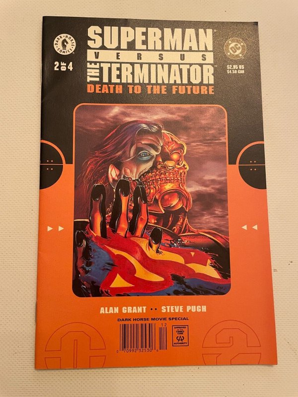Superman vs. The Terminator #2, raw comic book in NM condition — front cover