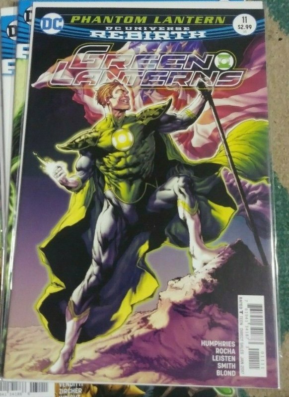Green Lanterns #11 (DC Comics, 2017), raw, ungraded comic book — front cover