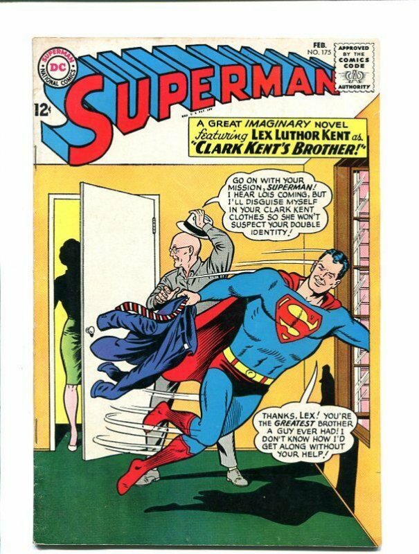 Superman #175 (DC Comics, 1965), raw comic book in FN condition — front cover
