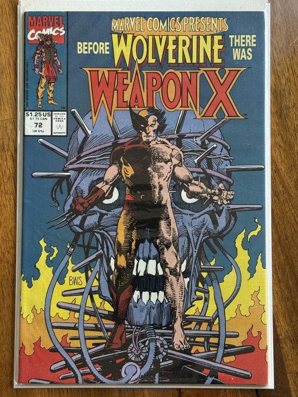 Presents #72 (Marvel Comics, 1991), raw comic book in VF/NM 9.0 condition — front cover
