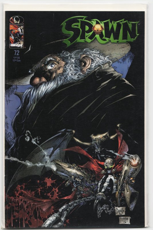 Spawn #72 (Image Comics, 1998), raw, ungraded comic book — front cover