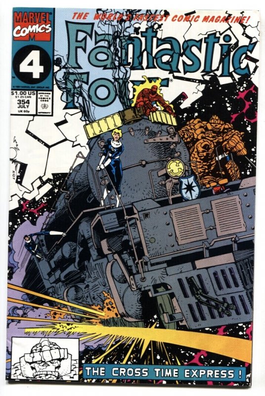 Fantastic Four #354 (Marvel Comics, 1991), raw comic book in VF/NM condition — front cover