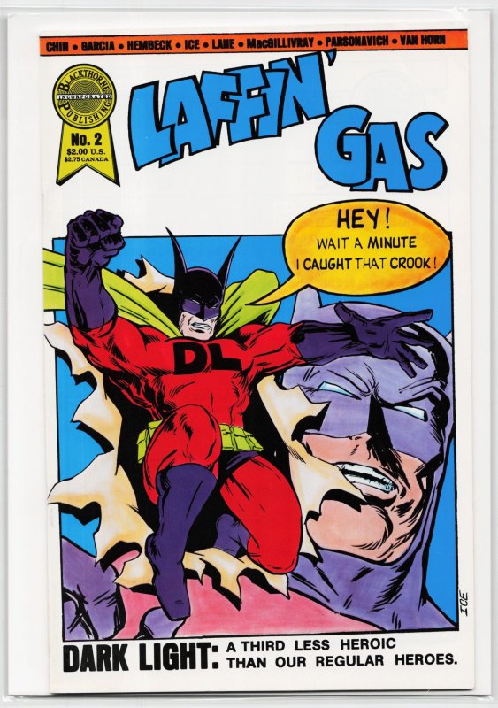 Laffin' Gas #2 (1986), raw, ungraded comic book — front cover