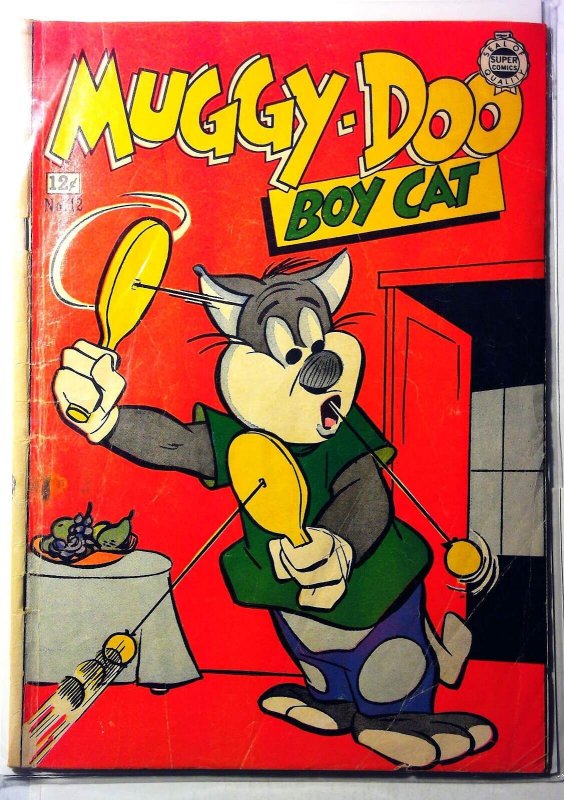 Muggy-Doo Boy Cat #12 (1964), raw, ungraded comic book — front cover