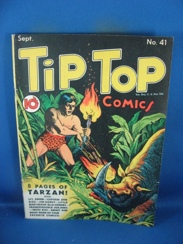 Tip Top Comics #41 (1939), raw comic book in VG condition — front cover