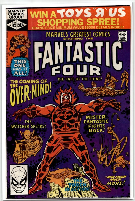 Marvel's Greatest Comics #93 (Marvel Comics, 1980), raw, ungraded comic book — front cover