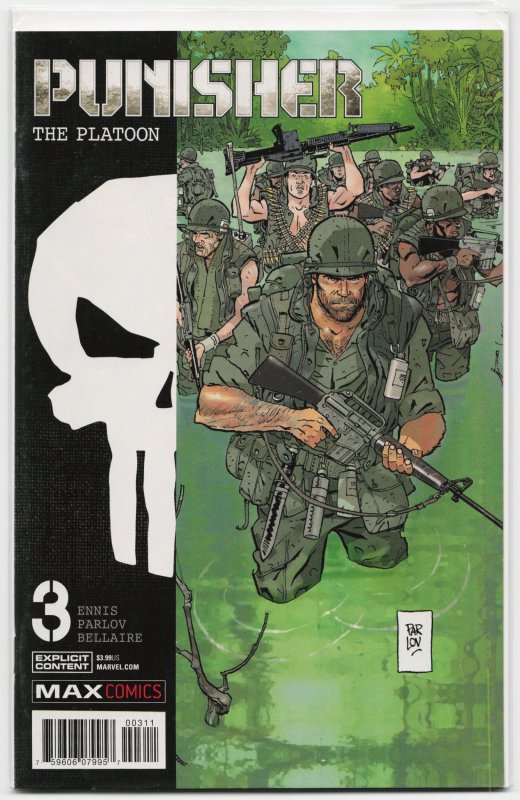 Punisher: The Platoon #3 (2018), raw, ungraded comic book — front cover
