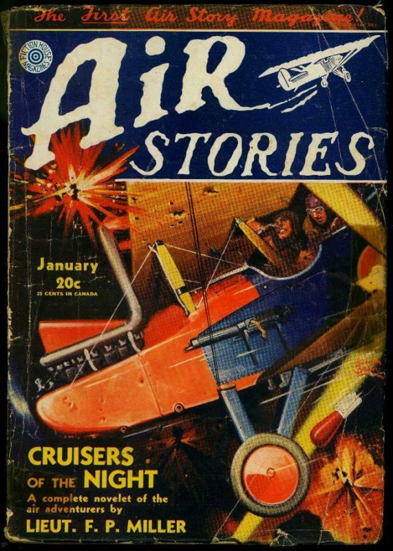 Air Stories Pulp January 1932- Belarski Cover- FP Miller G+ (1932), raw, ungraded comic book — front cover