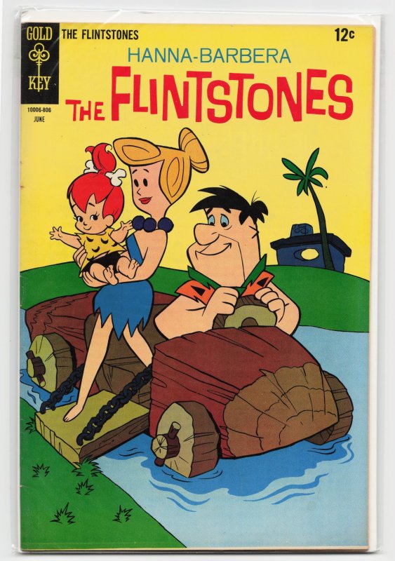 The Flintstones #46 (Gold Key Comics, 1968), raw, ungraded comic book — front cover