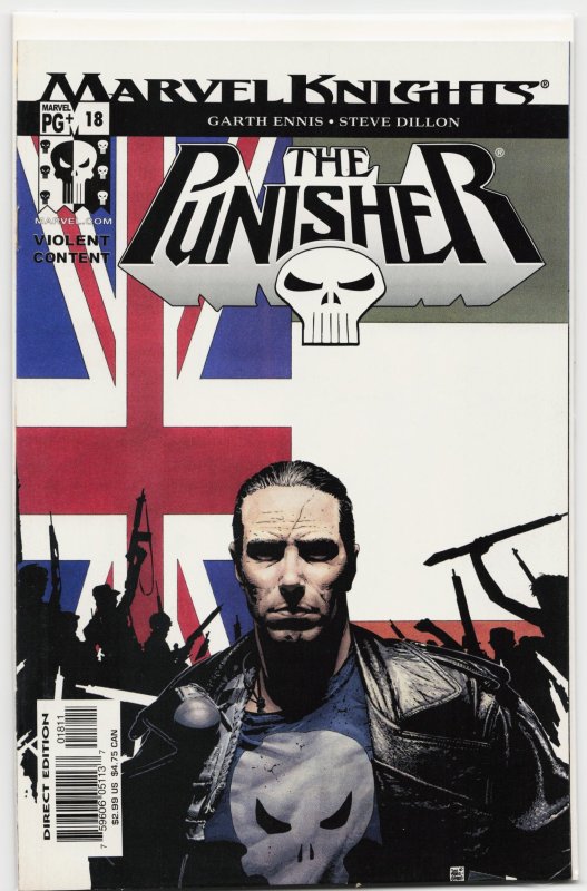 The Punisher #18 (Marvel Comics, 2002), raw, ungraded comic book — front cover