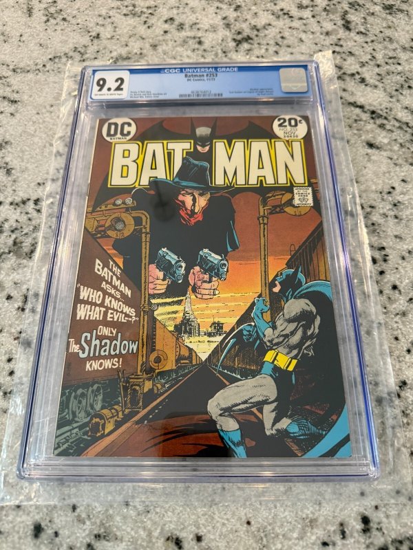 Batman #253 (DC Comics), CGC 9.2 graded comic book, Universal Blue label — front cover in its holder
