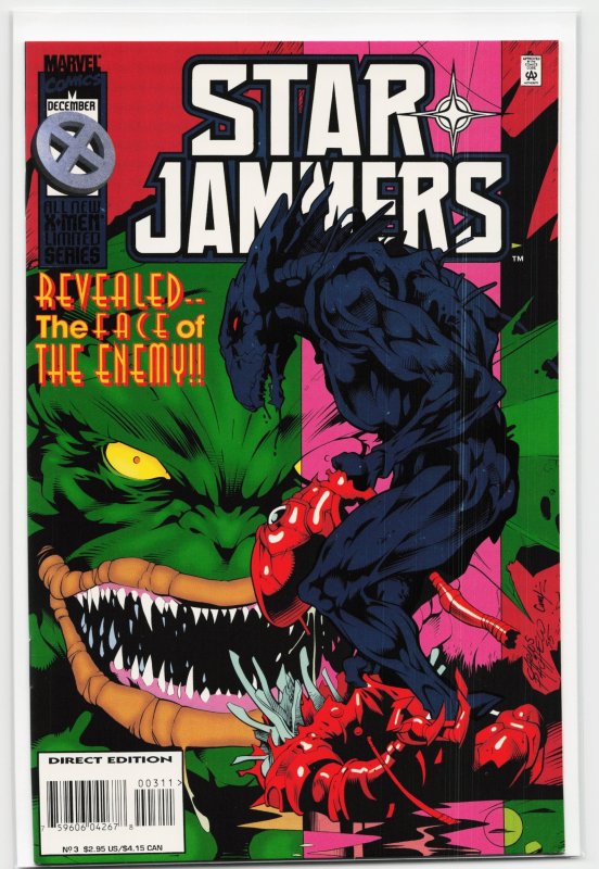 Starjammers #3 (1995), raw, ungraded comic book — front cover