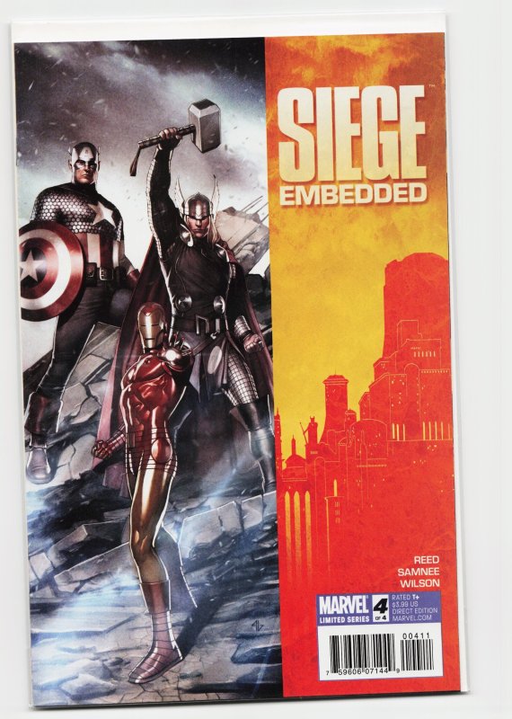 Siege: Embedded #4 (2010), raw, ungraded comic book — front cover