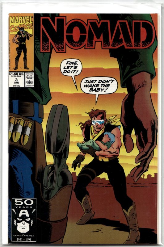 Nomad #3 (1991), raw, ungraded comic book — front cover