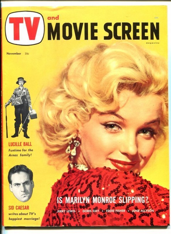 MAG: TV AND Movie Screen-Nov 1953-Marilyn-Southern States PEDIGREE-vf (1953), raw, ungraded comic book — front cover