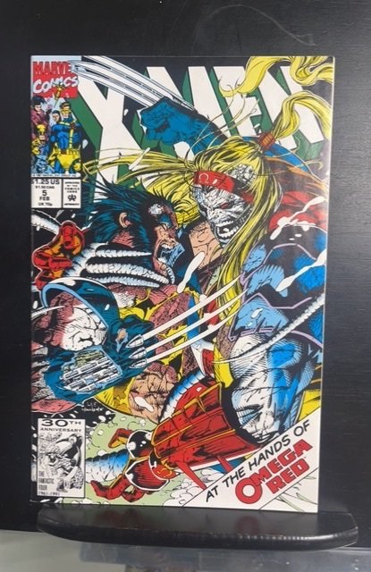 X-Men #5 (Marvel Comics, 1992), raw, ungraded comic book — front cover