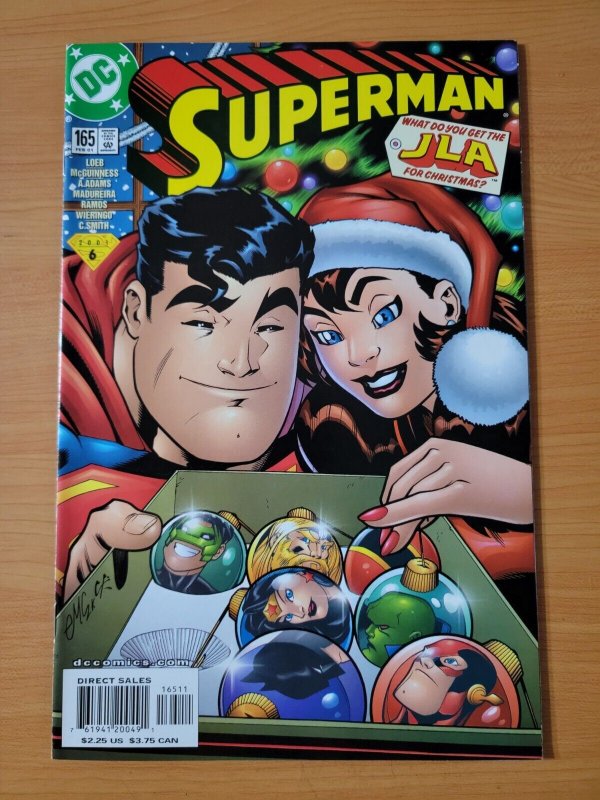 Superman #165 (DC Comics, 2001), raw comic book in NM condition — front cover
