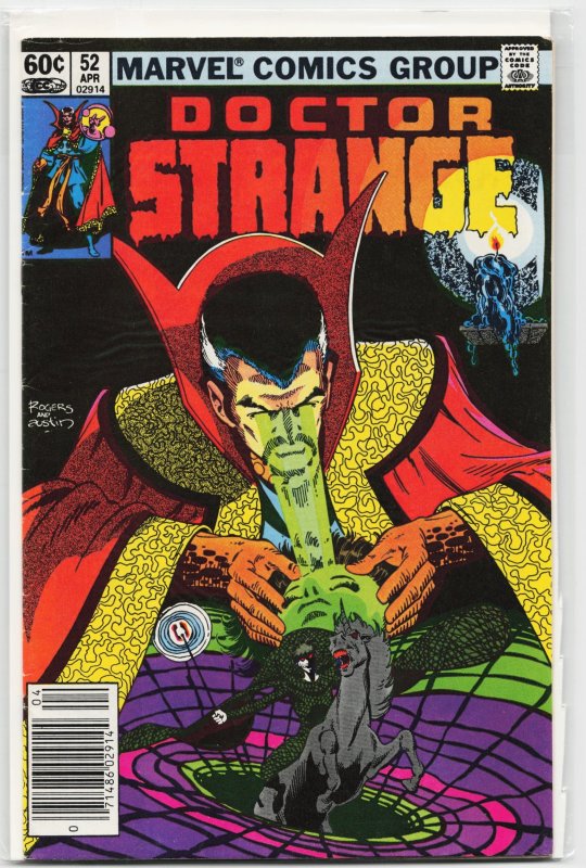 Doctor Strange #52 (Marvel Comics, 1982), raw, ungraded comic book — front cover
