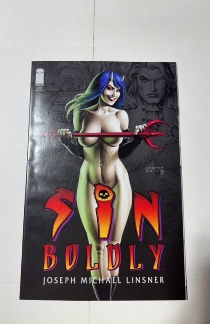 Sin Boldly #1 (2013), raw comic book in NM condition — front cover