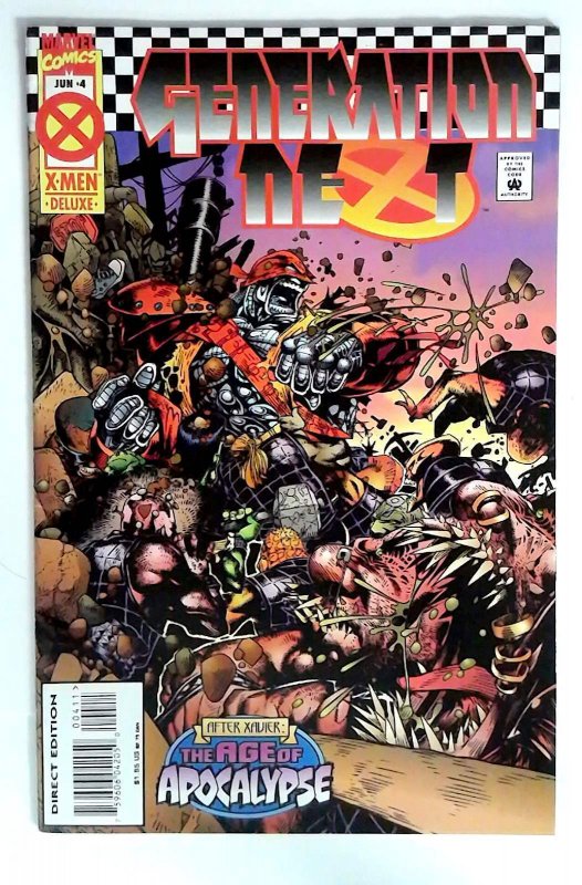Generation Next #4 (Marvel Comics, 1995), raw comic book in VF- condition — front cover