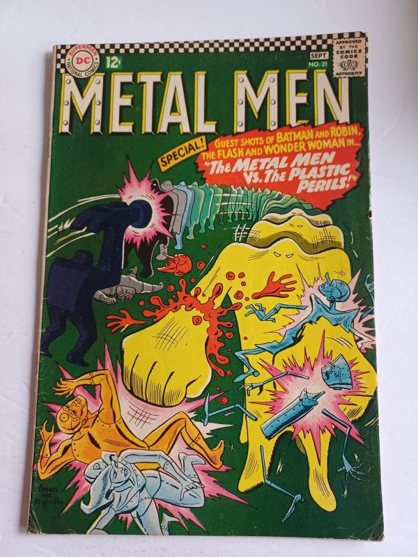 Metal Men #21 - 1966 - Vg/fn (DC Comics, 1966), raw comic book in VG/FN condition — front cover