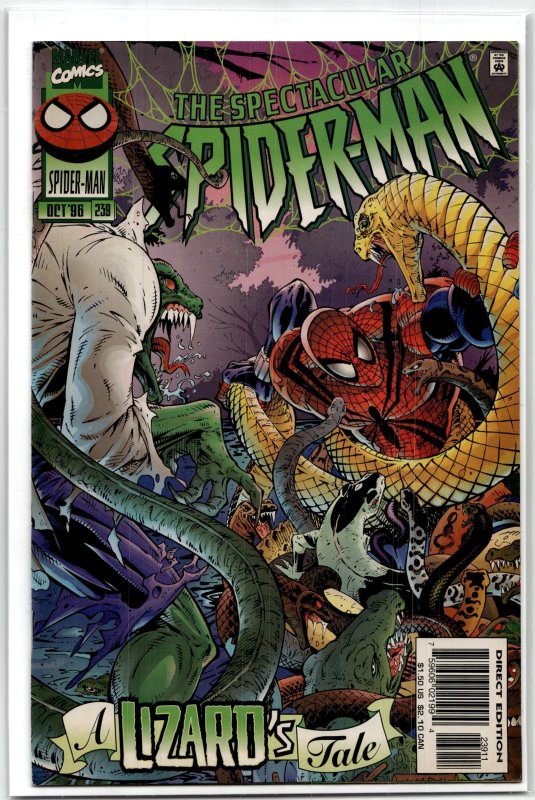 The Spectacular Spider-Man #239 (Marvel Comics, 1996), raw, ungraded comic book — front cover