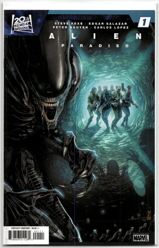 Alien: Paradiso #1 (Marvel Comics, 2025), raw, ungraded comic book — front cover