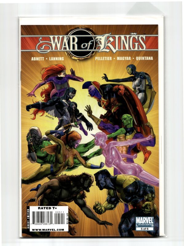 War of Kings #5 (Marvel Comics, 2009), raw, ungraded comic book — front cover