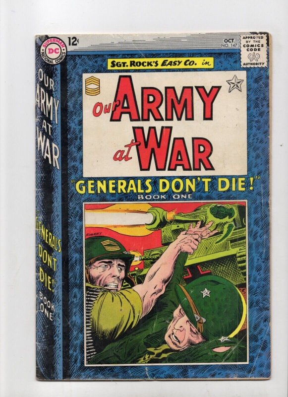 Our Army at War #147 (DC Comics, 1964), raw comic book in VG- 3.5 condition — front cover