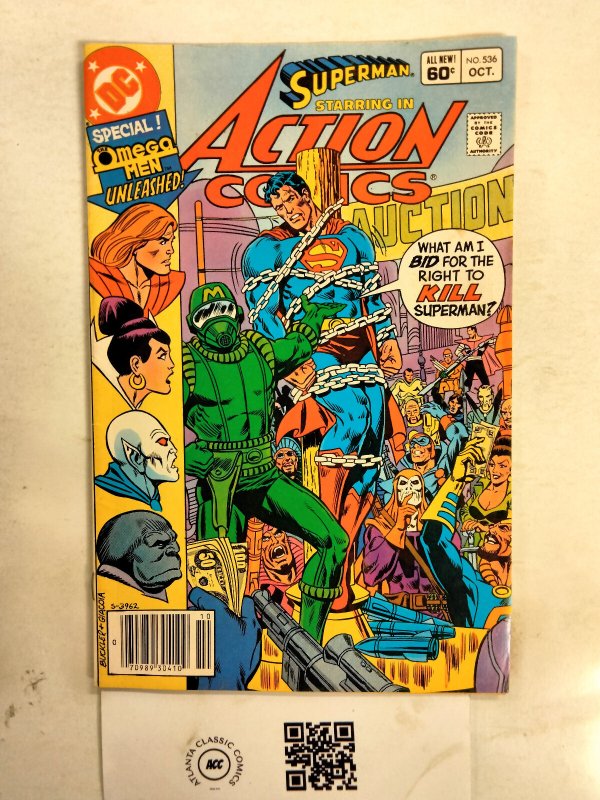 Action Comics #536 (DC Comics), raw comic book in FN condition — front cover