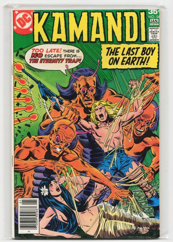 Kamandi, the Last Boy on Earth #54 (1977), raw, ungraded comic book — front cover