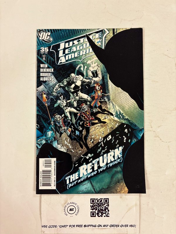 Justice League of America #35 (DC Comics, 2009), raw comic book in NM condition — front cover