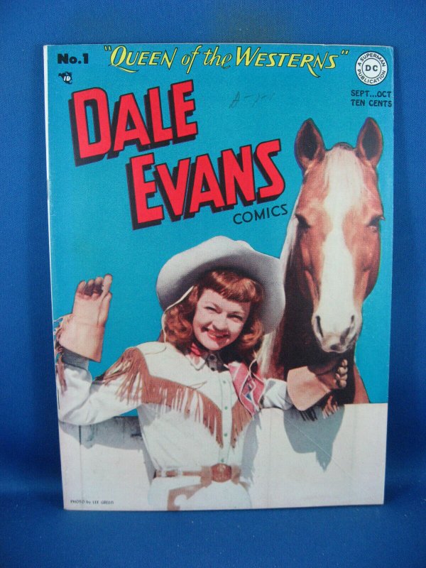 Dale Evans #1 (DC Comics, 1948), raw comic book in VF- condition — front cover