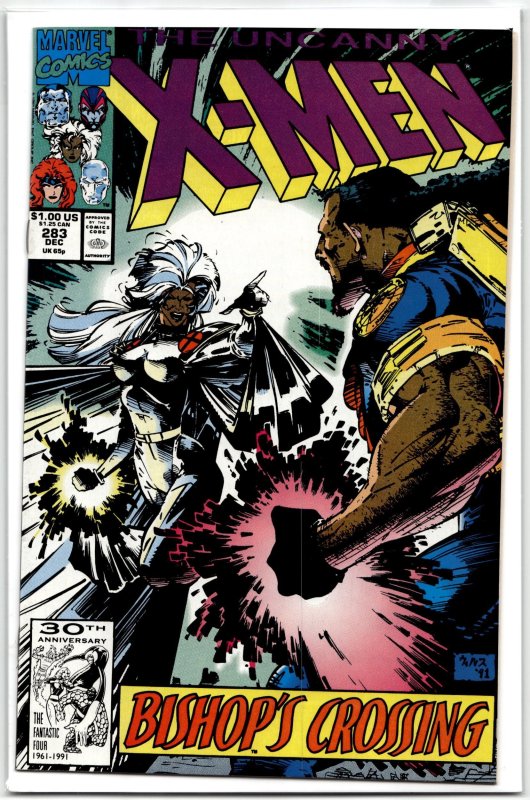The Uncanny X-Men #283 (Marvel Comics, 1991), raw, ungraded comic book — front cover