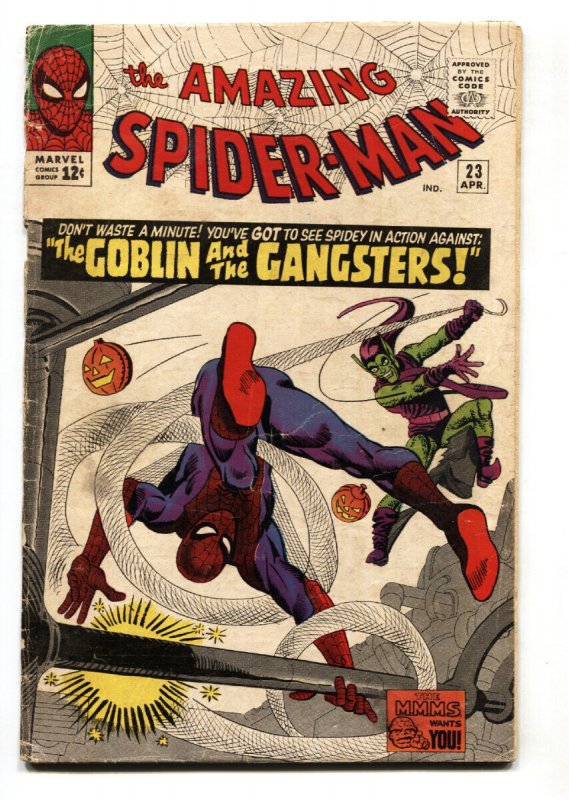 Amazing Spider-Man #23 - 1965 - Marvel - FR/G - Comic Book (Marvel Comics, 1965), raw comic book in FR condition — front cover