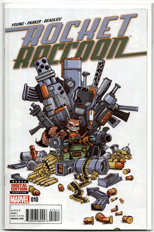 Rocket Raccoon #10 (Marvel Comics, 2015), raw, ungraded comic book — front cover