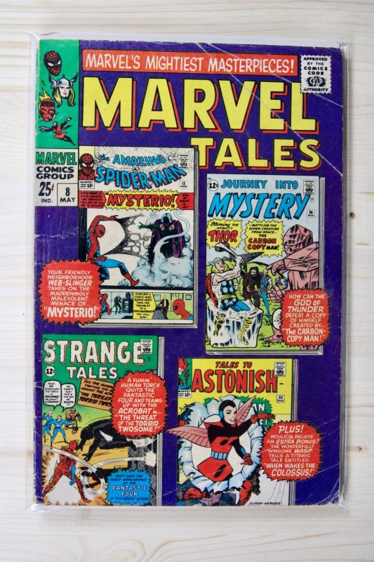 Marvel Tales #8 (Marvel Comics, 1967), raw comic book in VG 4.0 condition — front cover