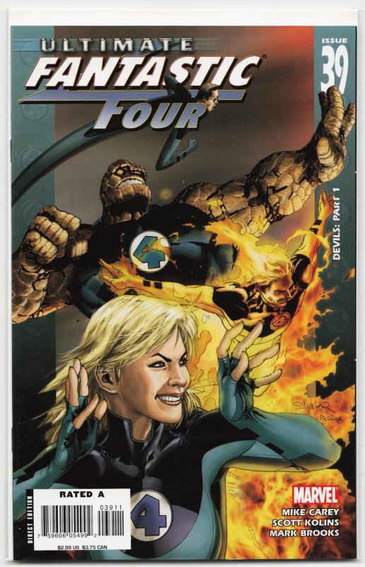 Ultimate Fantastic Four #39 (2007), raw, ungraded comic book — front cover