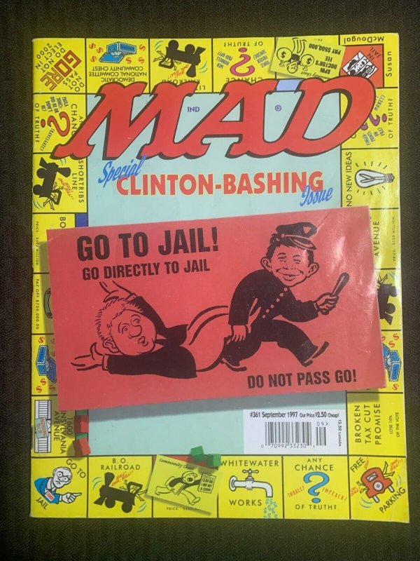 1997 Mad Magazine #361 (1997), raw comic book in VG 4.0 condition — front cover