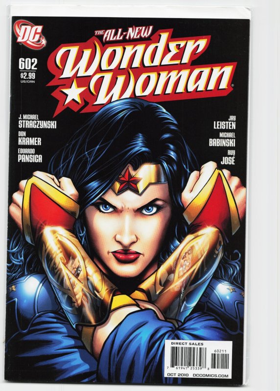 Wonder Woman #602 (DC Comics, 2010), raw, ungraded comic book — front cover