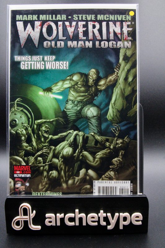 Wolverine: Old Man Logan #69 (Marvel Comics, 2008), raw, ungraded comic book — front cover