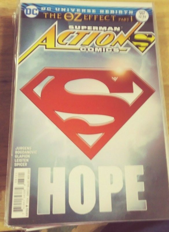 Action Comics #987 (DC Comics, 2017), raw, ungraded comic book — front cover