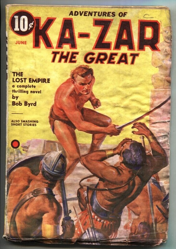 Ka-Zar #3 - 1937 - Red Circle - G - Comic Book (1937), raw, ungraded comic book — front cover