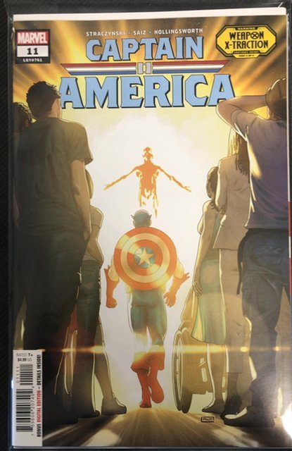 Captain America #11 (Marvel Comics, 2024), raw, ungraded comic book — front cover