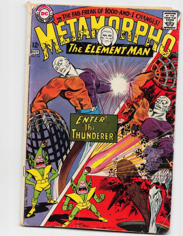 Metamorpho #14 (1967), raw, ungraded comic book — front cover