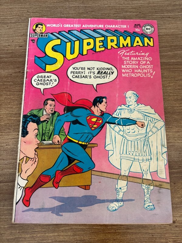 Superman #91 (DC Comics, 1954), raw comic book in VG/FN condition — front cover