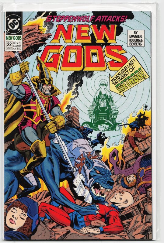 New Gods #22 (DC Comics, 1991), raw, ungraded comic book — front cover