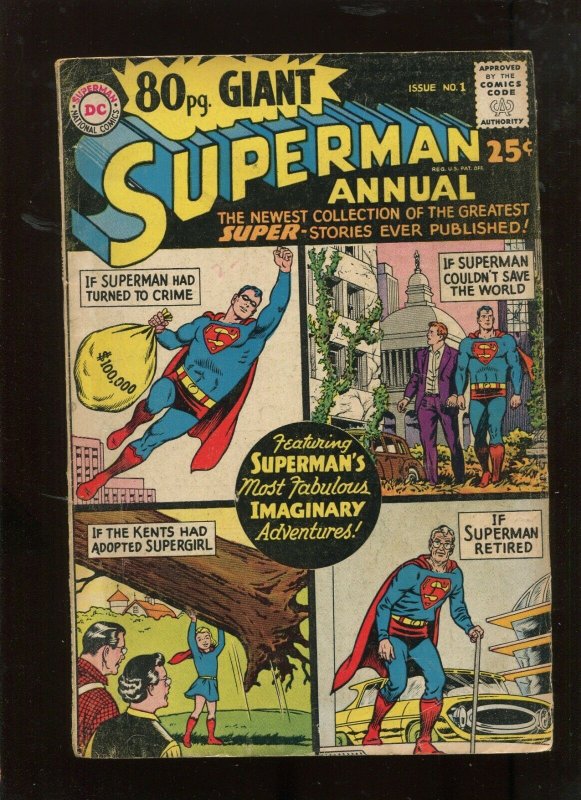 Superman Annual #1 (DC Comics), raw comic book in 4.0 condition — front cover
