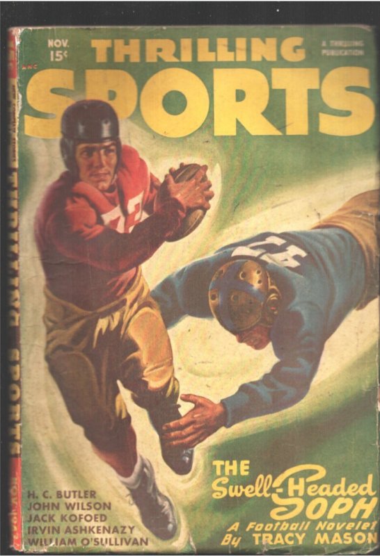 Thrilling Sports-9/1948-Baseball-Polo-pulp Stories-Robert Jenny-boxing, raw, ungraded comic book — front cover